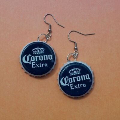 Pendientes Corona Extra Bottle Cap