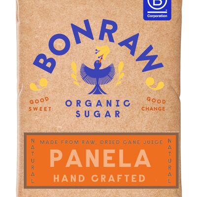 25 kg de sucre Panela biologique en vrac | BONRAW Idéal pour les cafés de qualité, la fermentation, la fabrication du chocolat, les pâtisseries ; gâteaux, biscuits, produits pour petit-déjeuner, sauces.