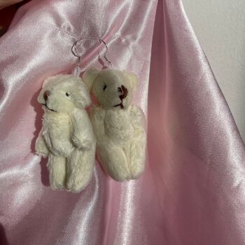 Boucles d'oreilles ours en peluche 5