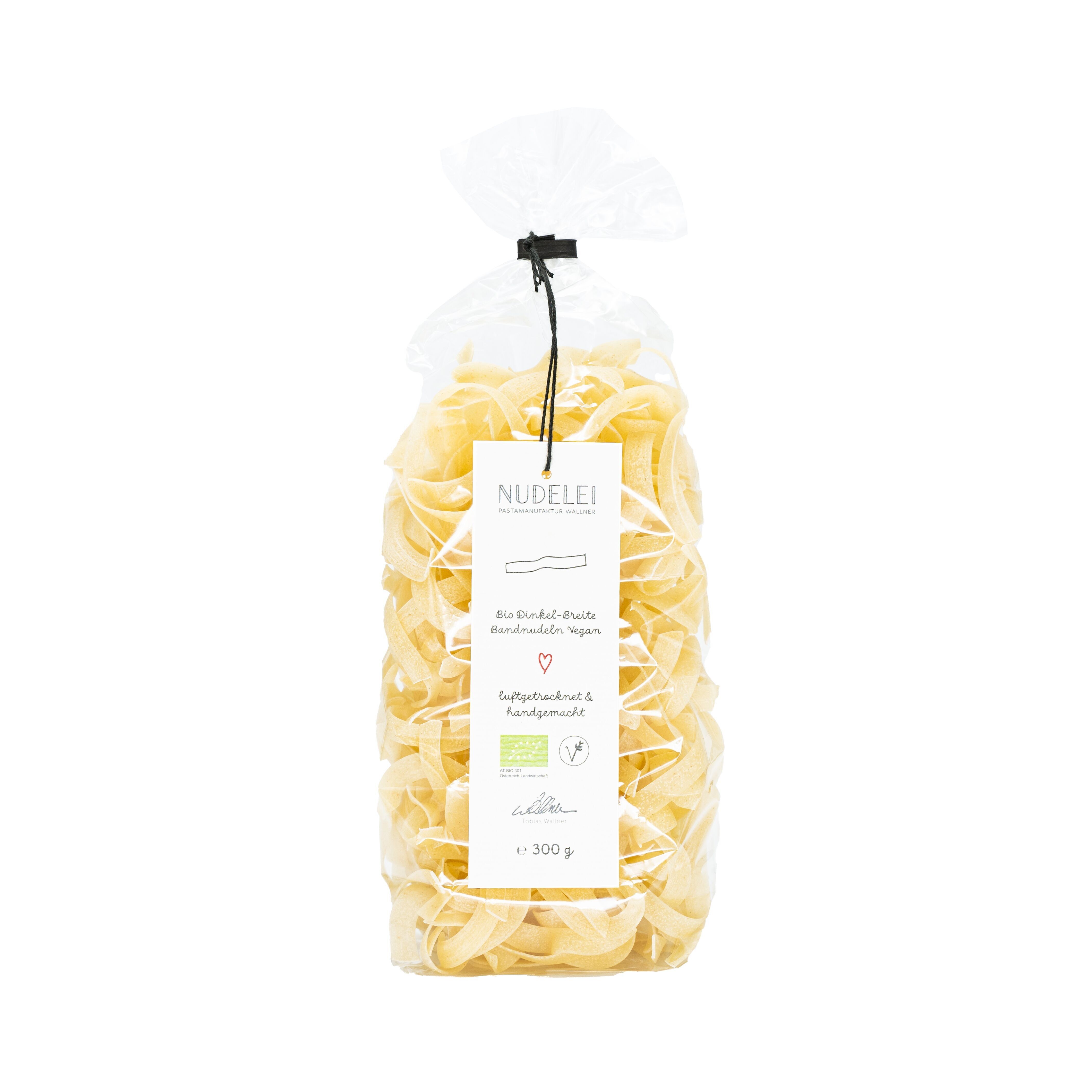 Bio Dinkel-Breite Bandnudeln Vegan