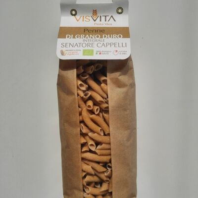100% Italian Organic Senatore Cappelli Durum Wheat Penne - 1 kg