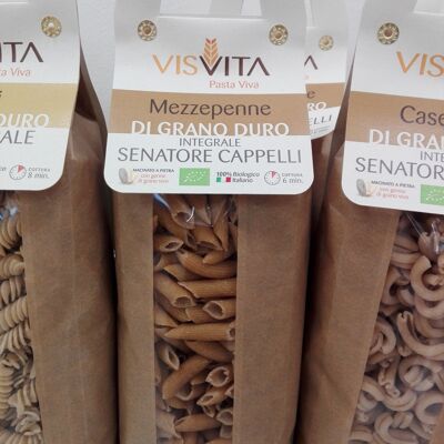 Mezzepenne durum wheat Senator Cappelli Organic 100% Italian - 500 gr