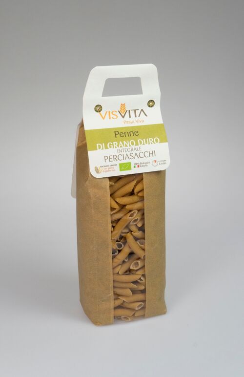 Penne di Grano Duro Perciasacchi Biologico 100% Italiano - 500 gr