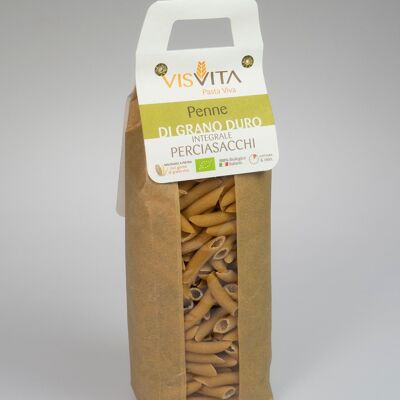 100% Italian Organic Perciasacchi Durum Wheat Penne - 500 gr