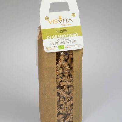 100% Italian Organic Perciasacchi Durum Wheat Fusilli - 500 gr