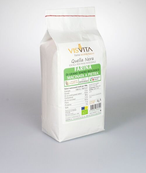 Farina Integrale di Grano Tenero Biologico 100% Italiano - 5 kg