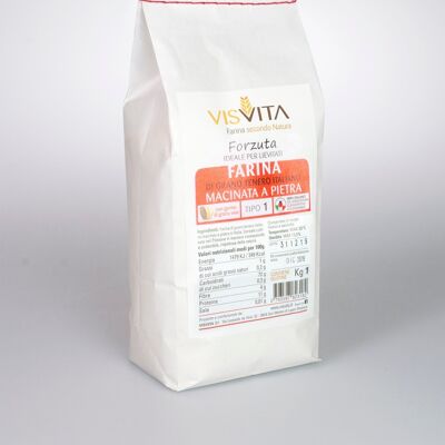 Farine de blé tendre 100% italienne Type 1 "forte" - 1 kg