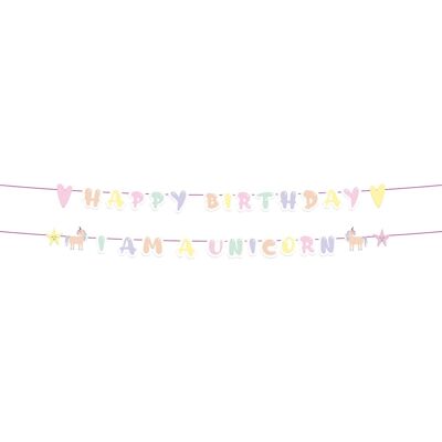 Letter garlands Unicorns & Rainbows - 2 pieces