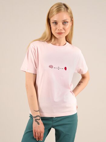 T-shirt Social Distance en rose 2