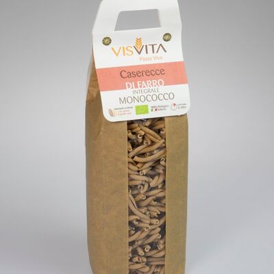 100% Organic Italian Integral Einkorn Spelled Caserecce - 500 gr