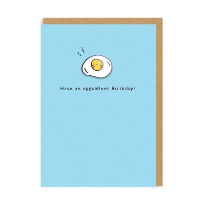 Eggcellent Geburtstags-Emaille-Pin-Grußkarte