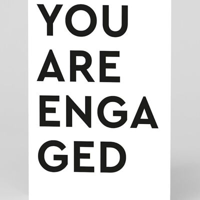 Grußkarte „Sie sind verlobt“.