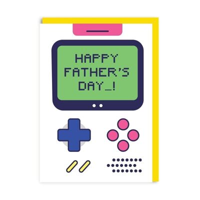 Console de jeu pour la fête des pères Carte de vœux