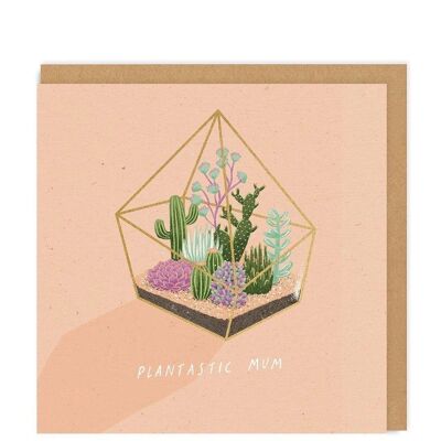 Plantastic Mum Square Greeting Card