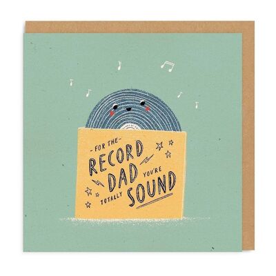 For The Record Dad Square Greeting Card