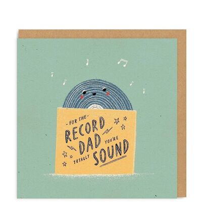 For The Record Dad Square Greeting Card