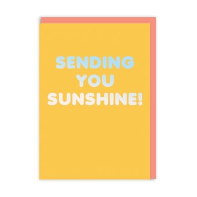 Enviándote sol Tarjetas de felicitación