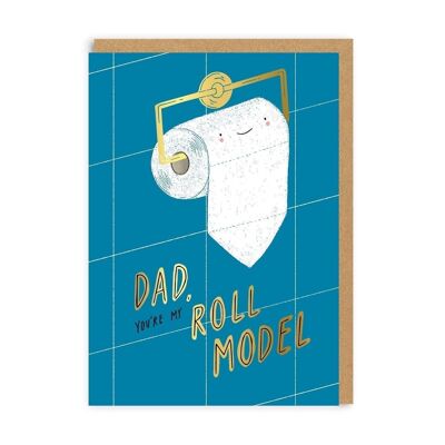 Roll-Model-Vater-Grußkarte