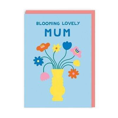 Blooming encantadora tarjeta del día de la madre de mamá