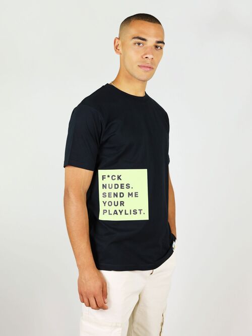 F*ck Nudes Men's Organic Tee In Black