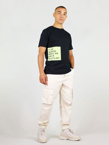 T-shirt bio pour hommes F*ck Nudes en noir 3