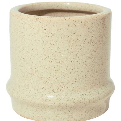 White Bamboo Shaped Mini Plant Pot