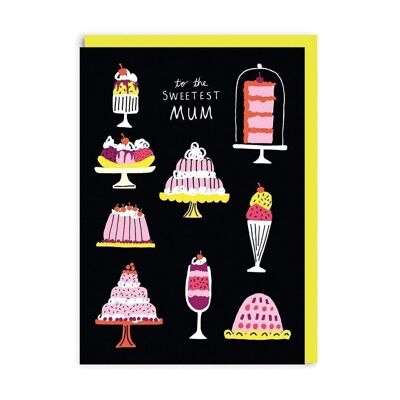 Sweetest Mum Cake Greeting Card