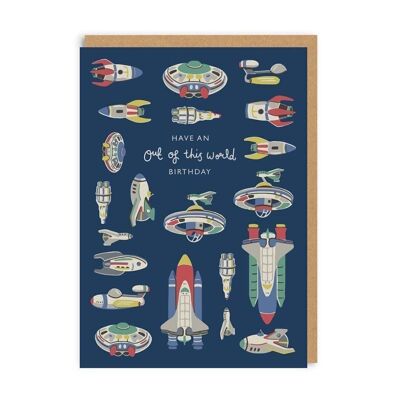 Cath Kidston Out Of This World Birthday (AOP) Grußkarte