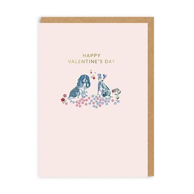 Cath Kidston Puppy Fields - Feliz día de San Valentín Tarjetas de felicitación