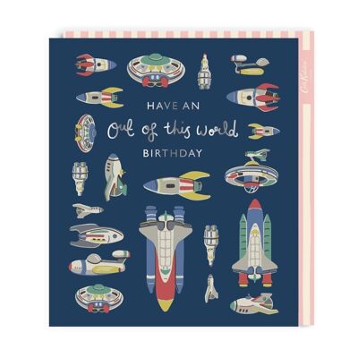 Cath Kidston Große Geburtstagsgrußkarte „Out Of This World“.