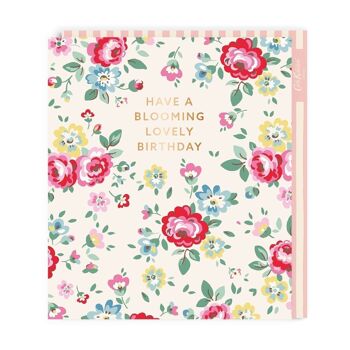 Cath Kidston Blooming Lovely Large Carte de vœux d'anniversaire 2