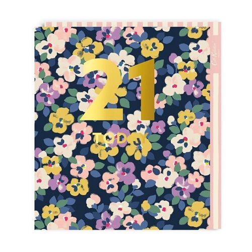 Cath Kidston Large 21st Birthday Greeting Card