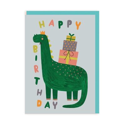 HBD Dinosaure mignon Carte de vœux