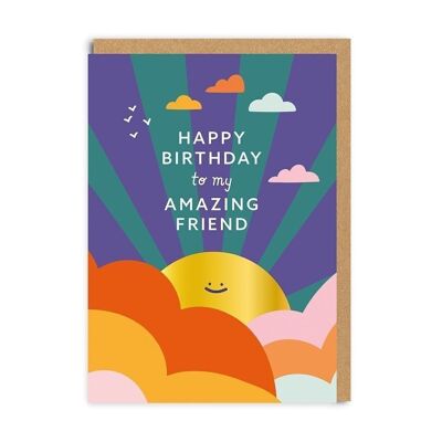 Erstaunliche Sonnenschein-Geburtstagskarte für Freunde