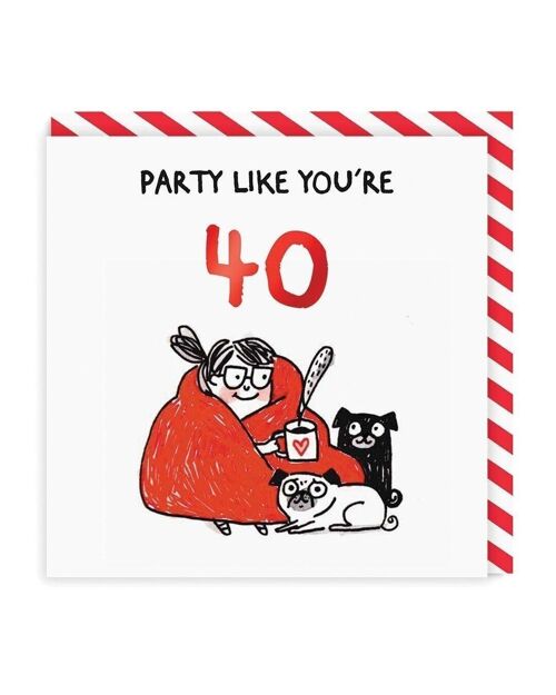 Party Like You're 40 Birthday Card