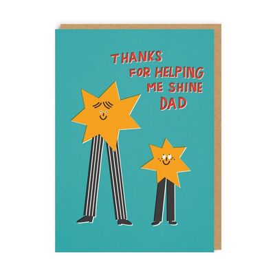 Thanks For Helping Me Shine Father's Day Card (8674)