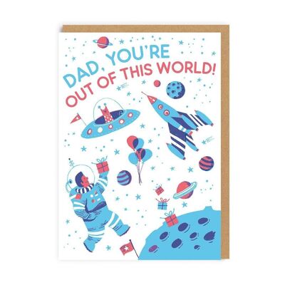 Out of This World Dad Space Vatertagskarte (8675)