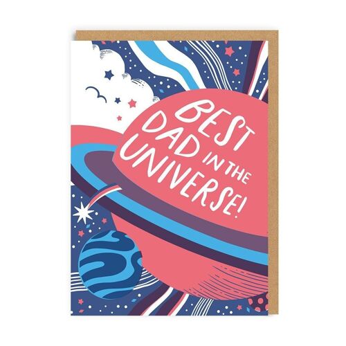 Best Dad in the Universe Father's Day Card (8692)