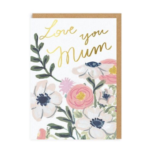 Love You Mum Greeting Card