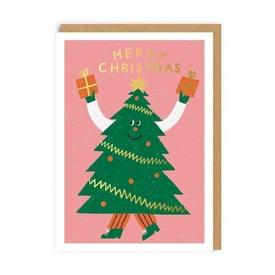 Cartolina di Natale albero di Natale