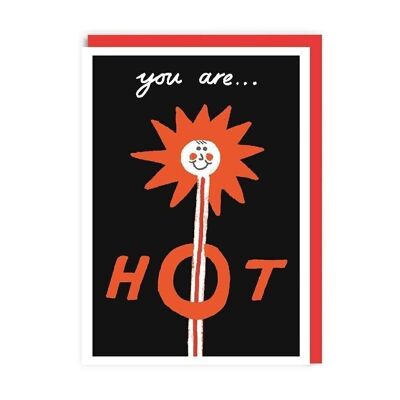 Biglietto di San Valentino con termometro "Sei caldo".
