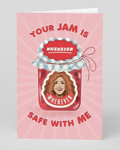 Shakira Your Jam Is Safe Greeting Card