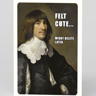 Klassische Kunst-Meme-Filz-süße Geburtstagskarte
