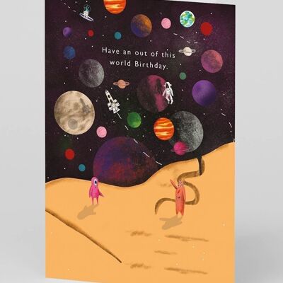 Out Of This World Birthday Card