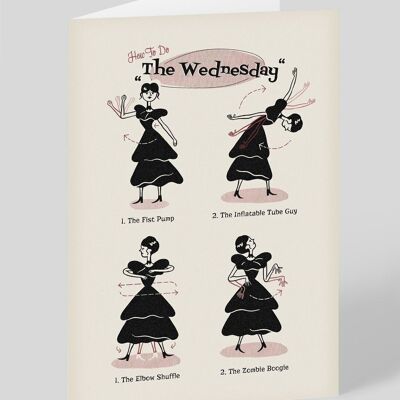 The Wednesday Addams Dance Greeting Card