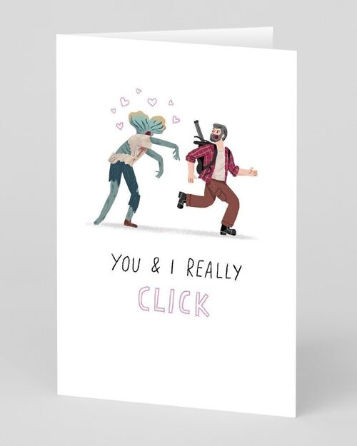 You And I Really Click Running Greeting Card