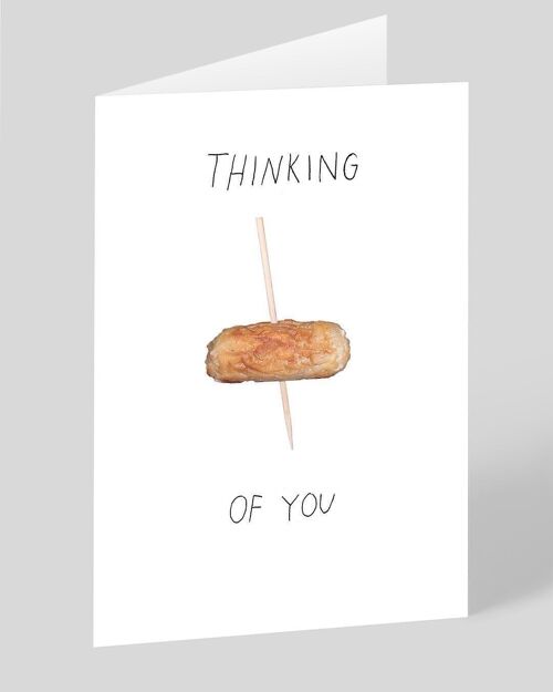 Thinking Of You Cocktail Sausage Greeting Card