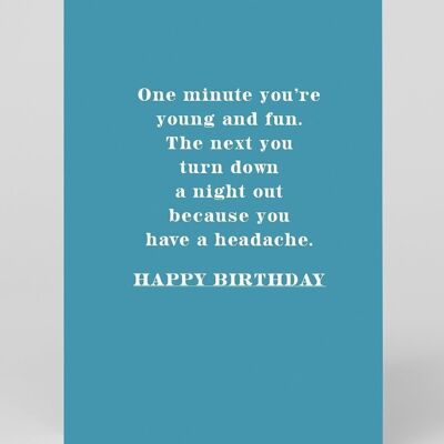 Young And Fun Birthday Card