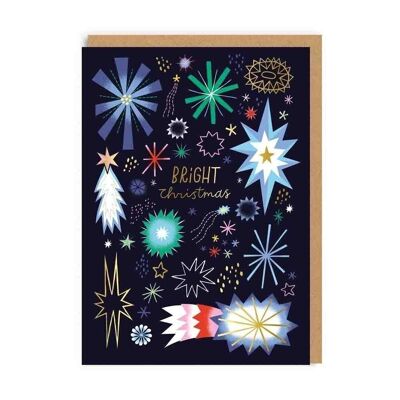 Cartolina di Natale di Starbursts celebrazione di Natale