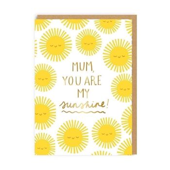 Maman, tu es ma carte de fête des mères Sunshine 1
